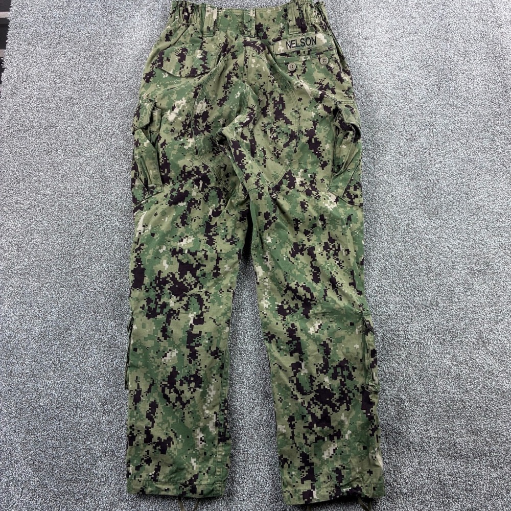 US Navy Pants Medium Regular Working Uniform Type III NWU Seals Camo Marines VGC - Picture 6 of 7